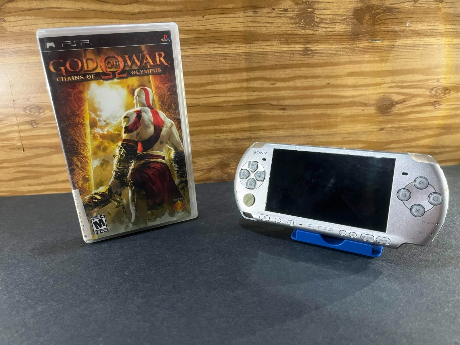 Sony PSP-3001 Console + God of War Chains of Olympus UMD Game Untested