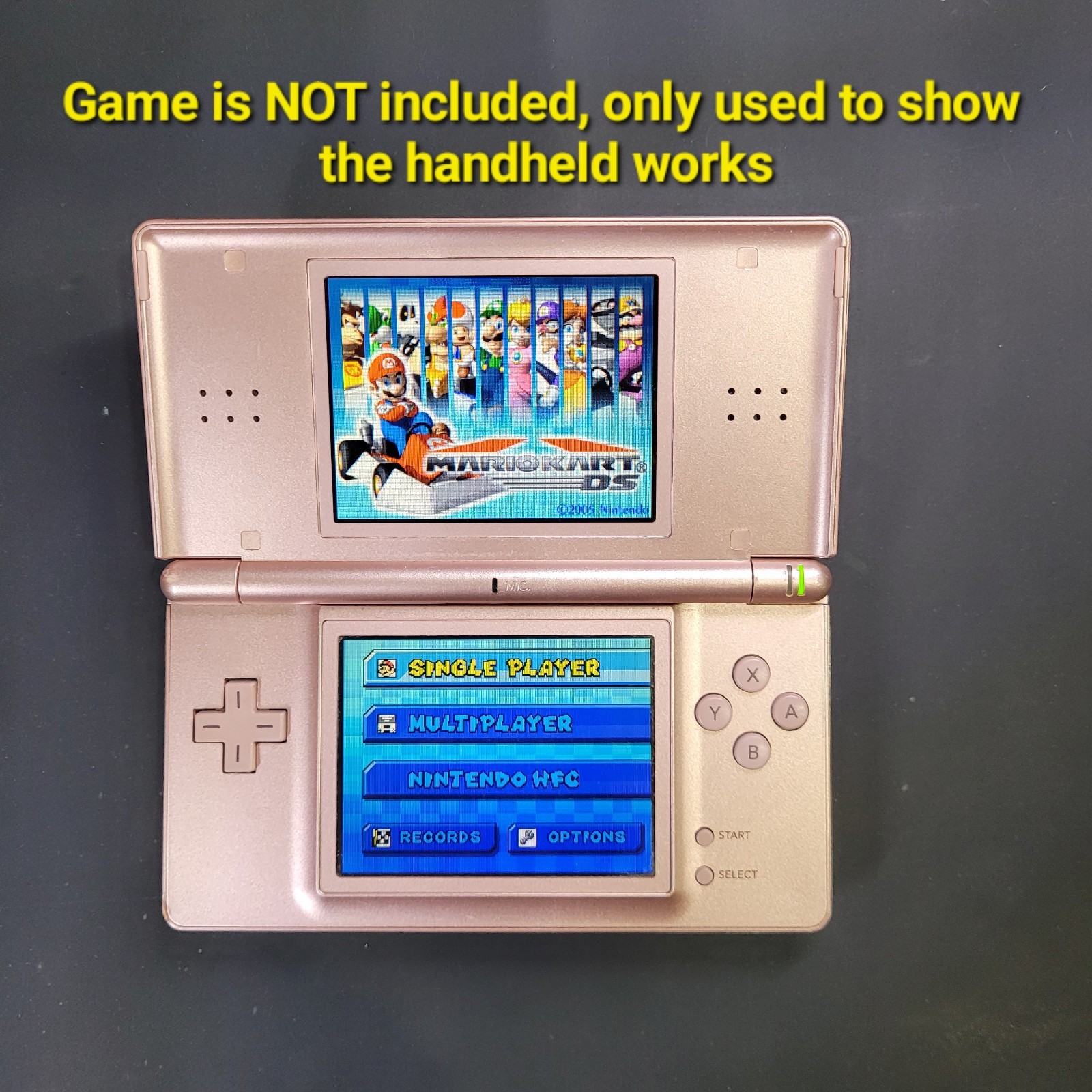 Nintendo DS Lite – Metallic Rose Gold / Pink – Handheld Console – USG-001