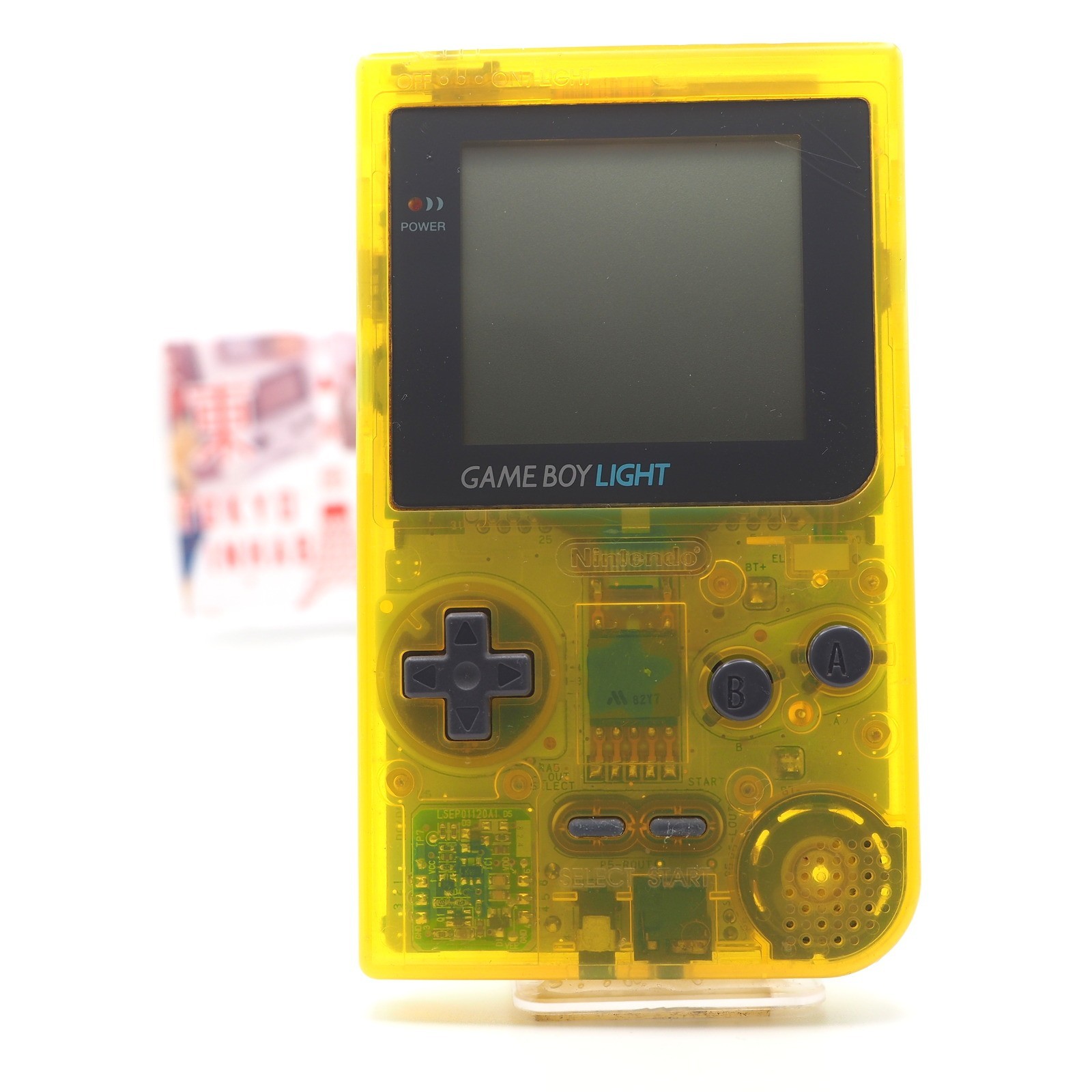 OEM Nintendo Game Boy Light Toys R Us Edition Clear Yellow MGB-101 TESTED #1[EX]
