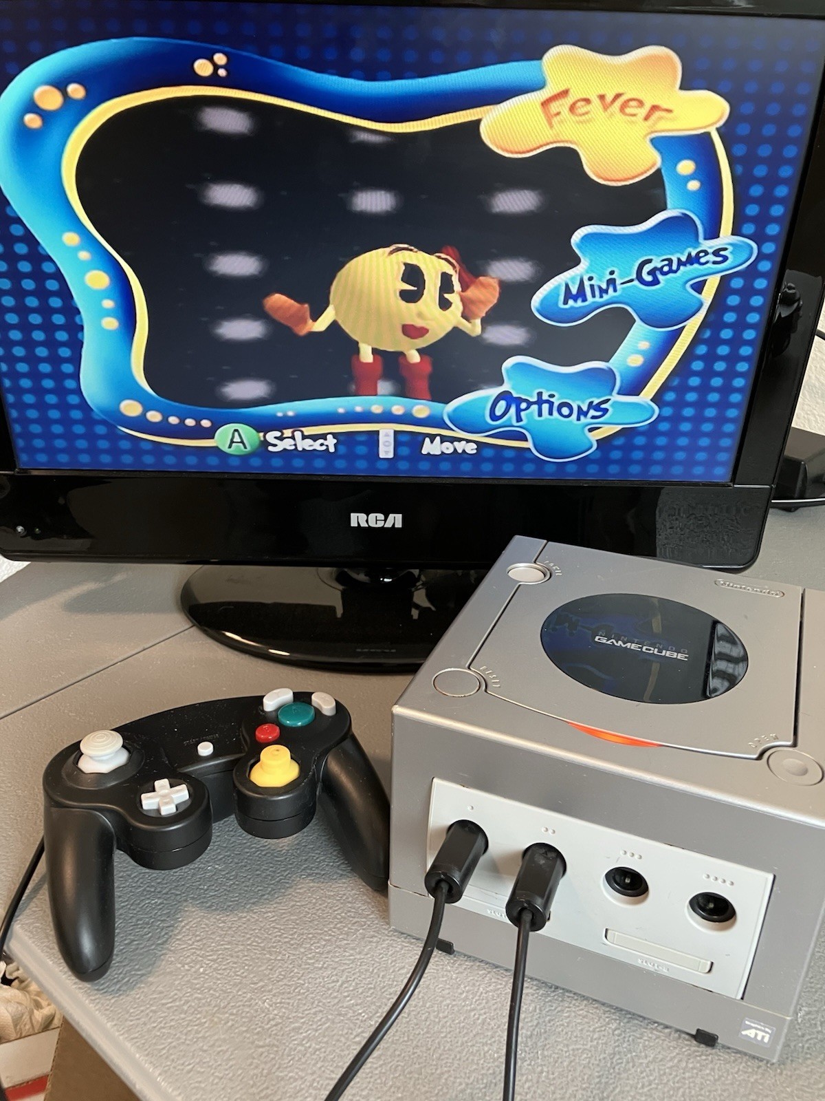 Nintendo GameCube Console Platinum DOL-101 – Bundle 3 Games 2 Controllers Tested