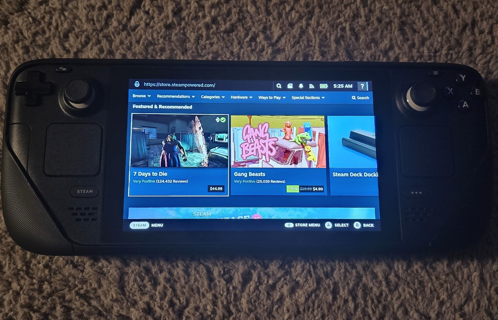 Valve Steam Deck 256GB – Black Lcd + DOCK + 1TB MEMORY CARD
