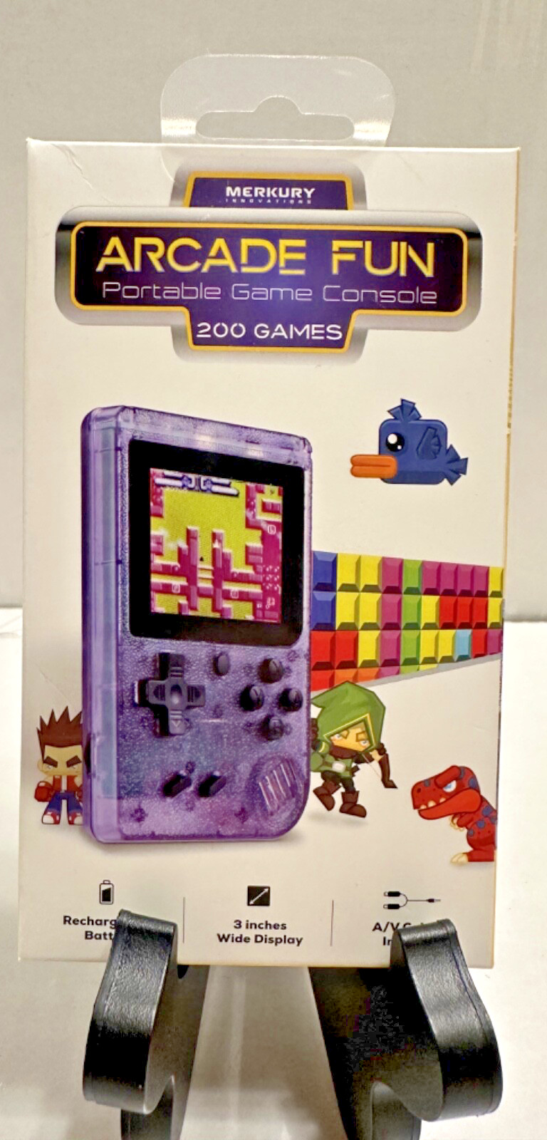 Merkury Innovations Arcade Fun Portable Game Console 200 Games 2025 (New/Sealed)