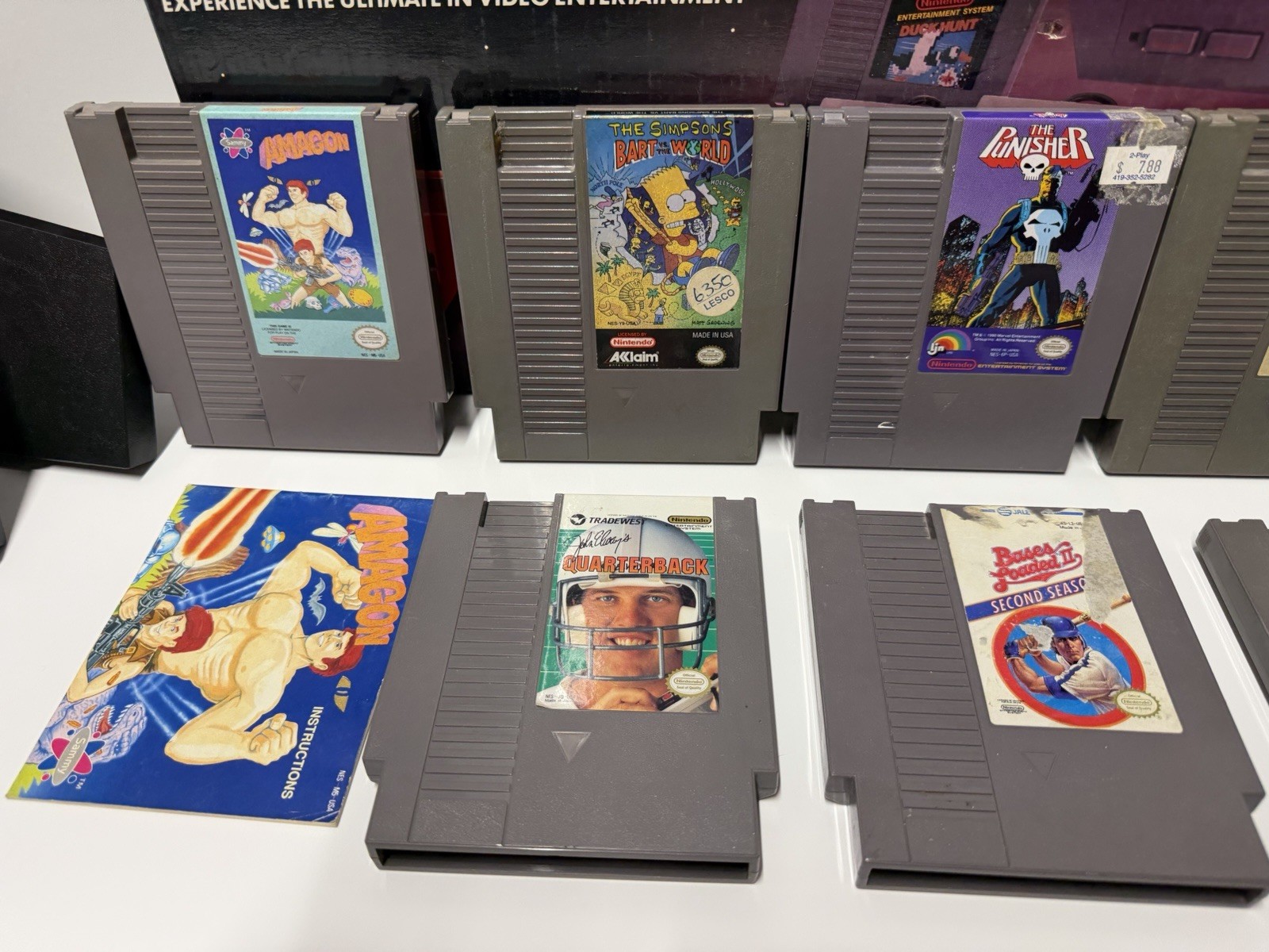 NES Nintendo Action Set Complete In Box Good Conditions With The Punisher Bundle