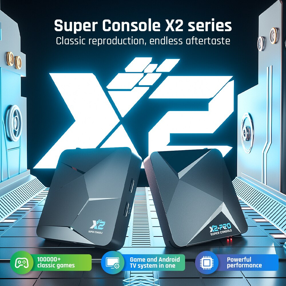 KINHANK Super Console X2 100000 Retro Game Console Psp/Ps1/Sega Saturn/Dc/Mame