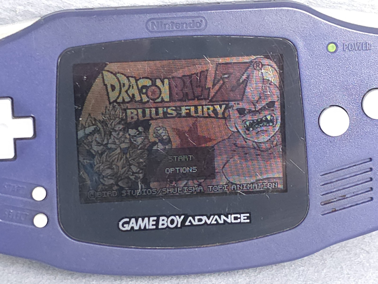 Nintendo Game Boy Advance Handheld System Indigo Purple Tested & Works!