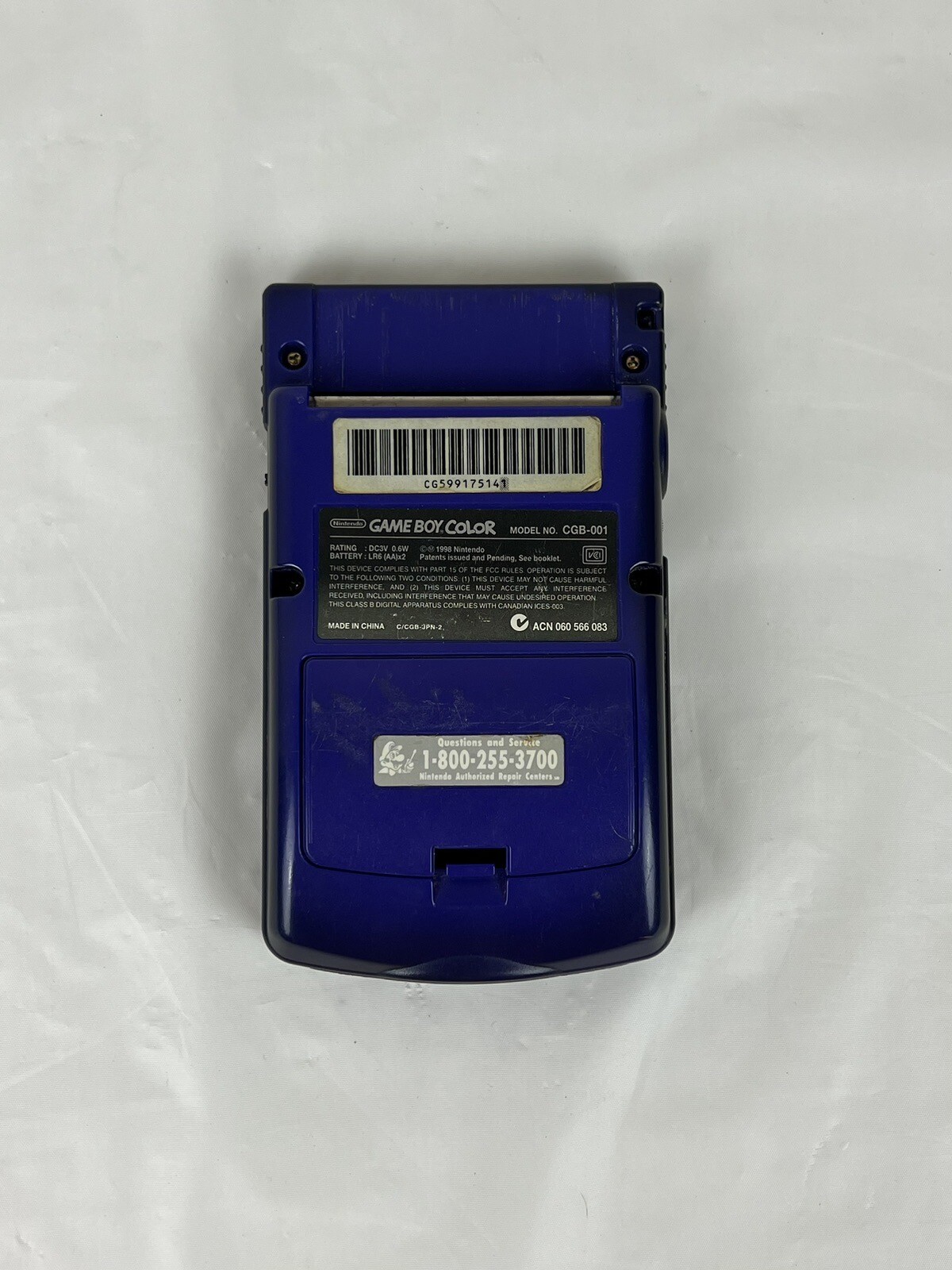 Game Boy Color Main Unit Operation Black to Purple Working 70227655943