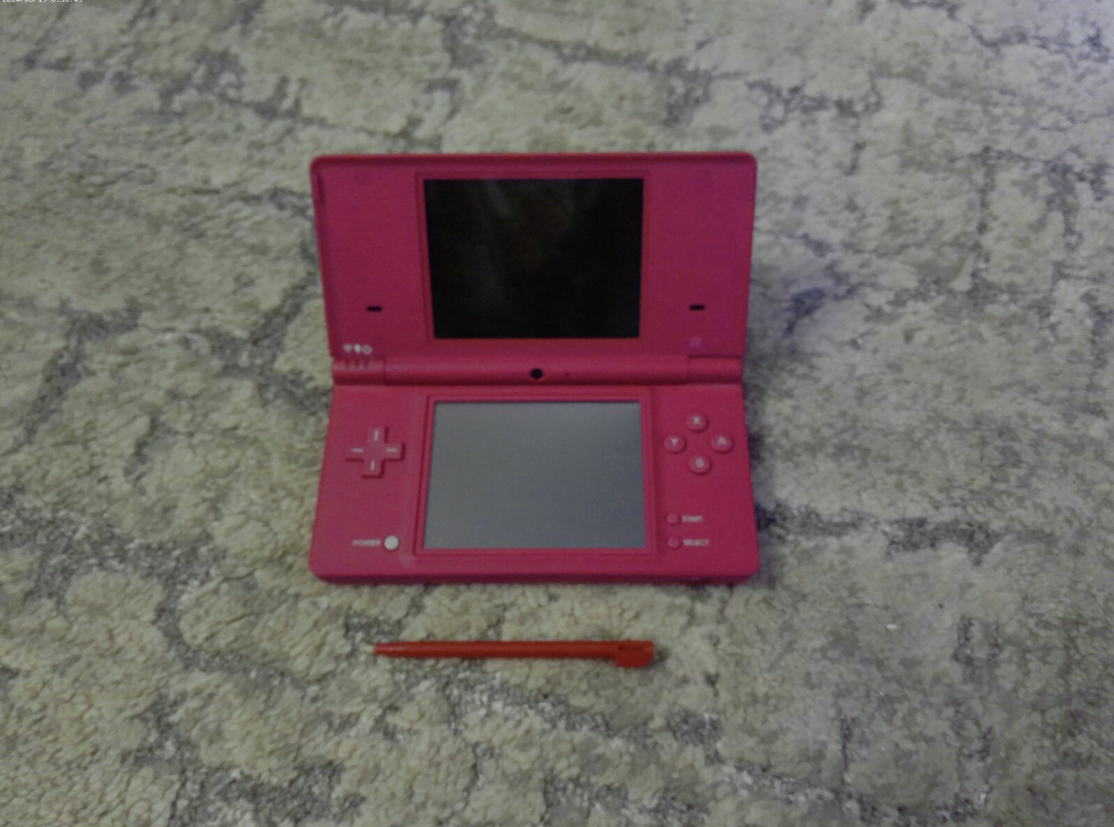 Nintendo DSi 256MB Pink Handheld System 5 Games & Charger
