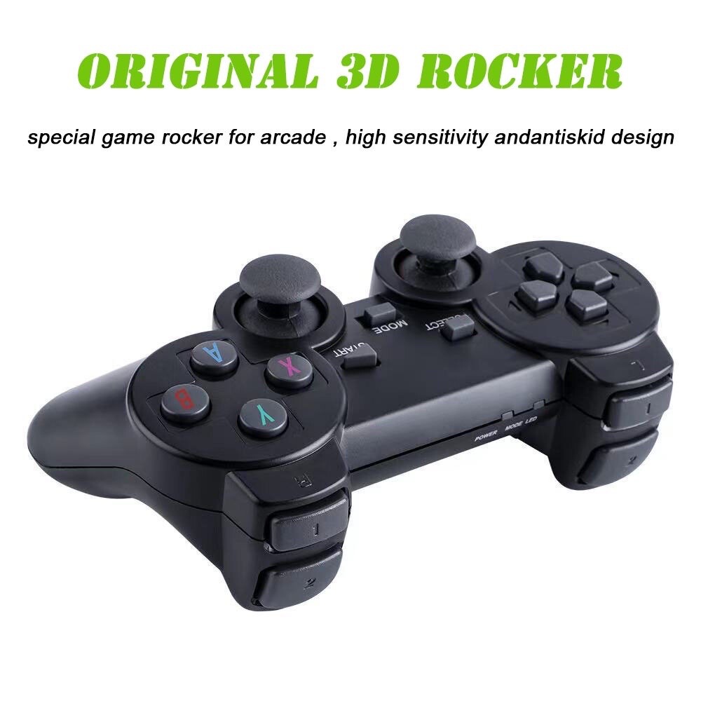 Built in 64GB 20000+Retro Games+2 Wireless Gamepad HDMI 4K TV Game Stick Console