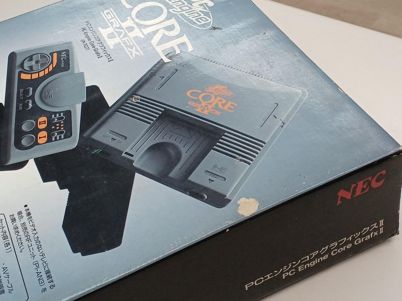 NEC PC Engine Core Grafx II PI-TG7 Retro Game Used Boxed Vintage Main Unit Japan