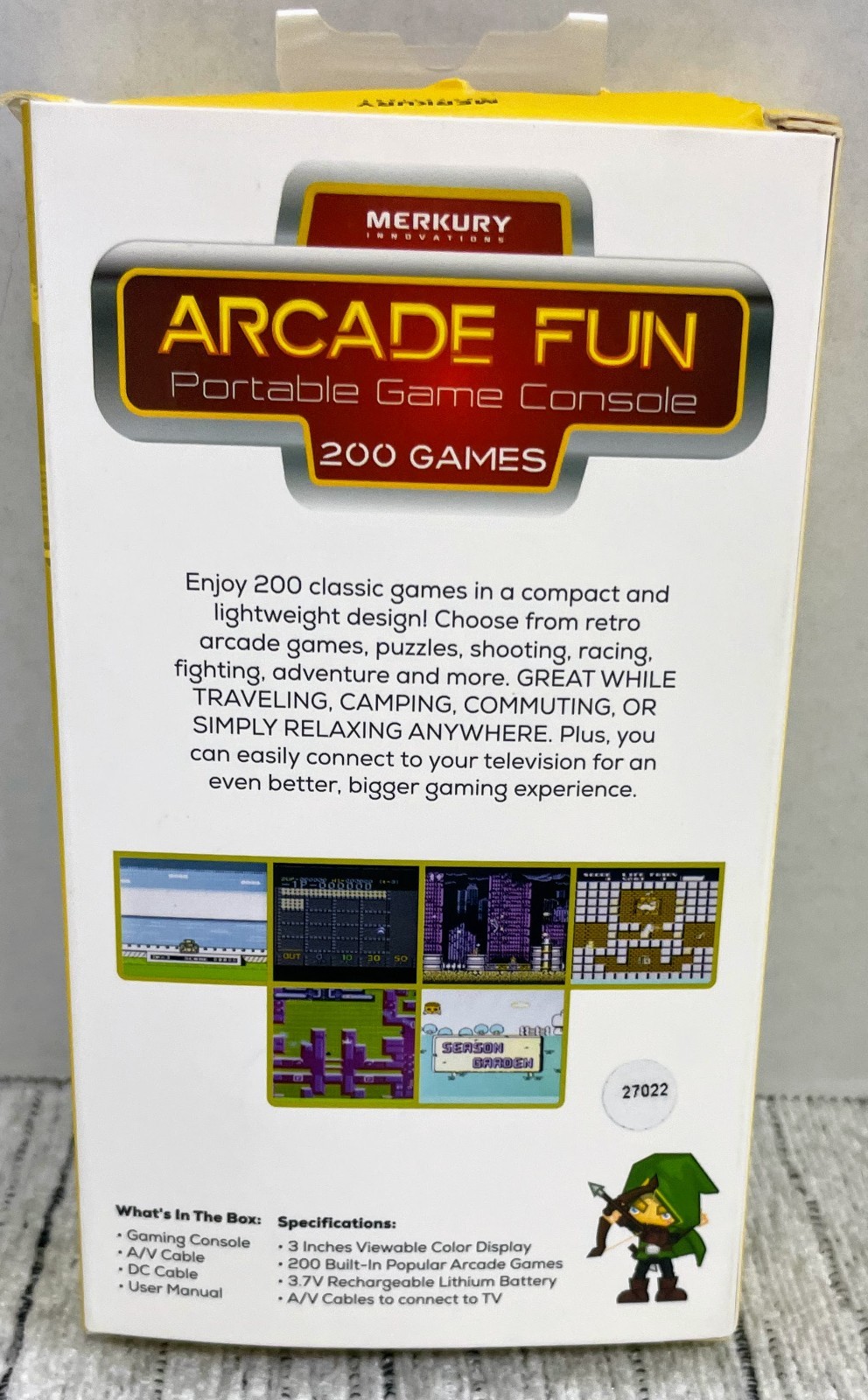 Merkury Innovations Arcade Fun Portable Gaming Console 200 Games