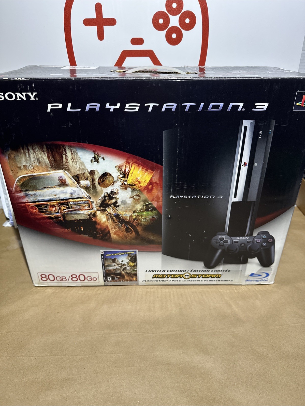 Sony PlayStation 3 80GBConsole PS3 BundleCECHE01 BackwardsCompatible w/ Box