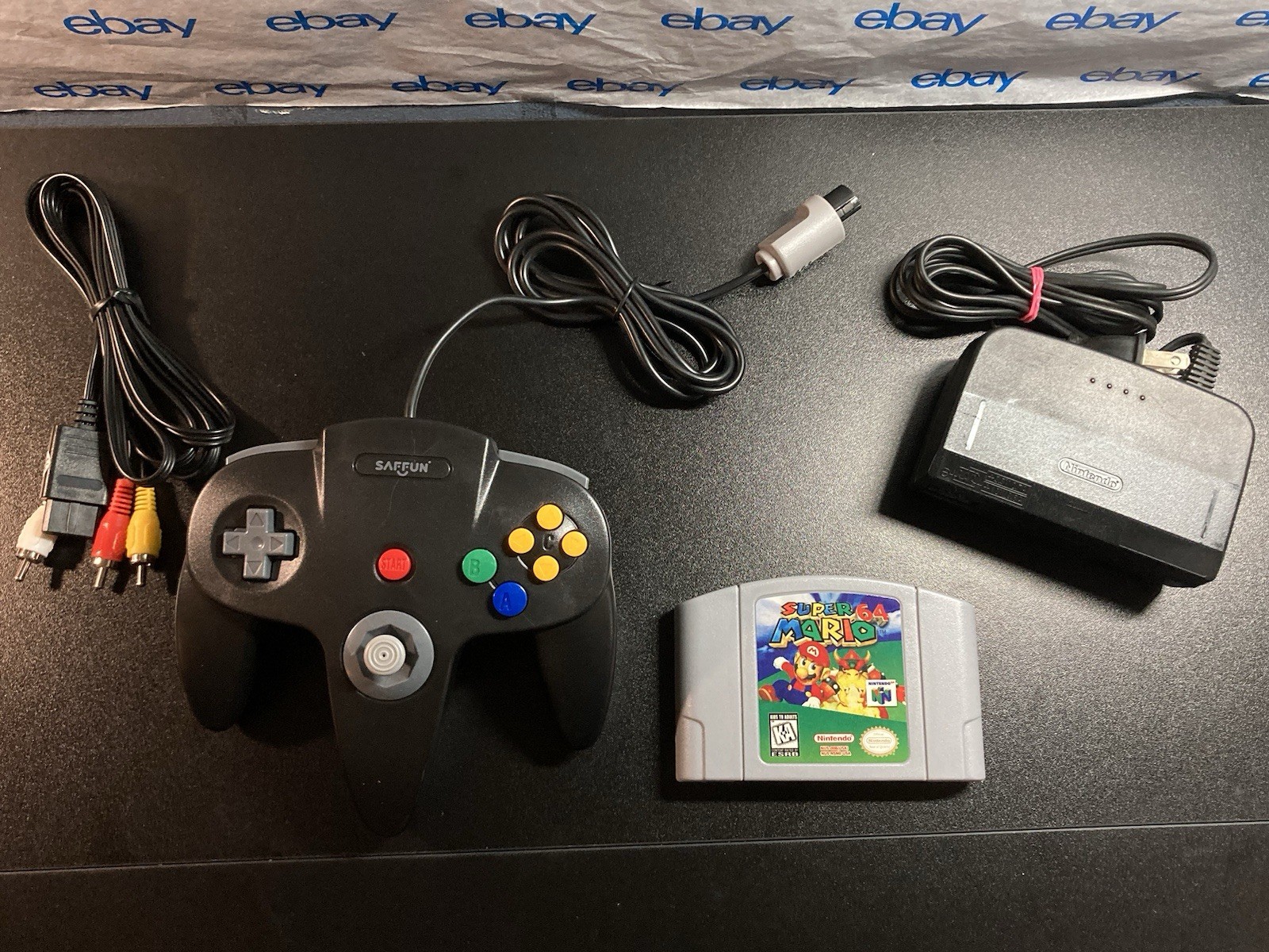 Nintendo 64 N64 Console + Super Mario 64+Controller+Cords