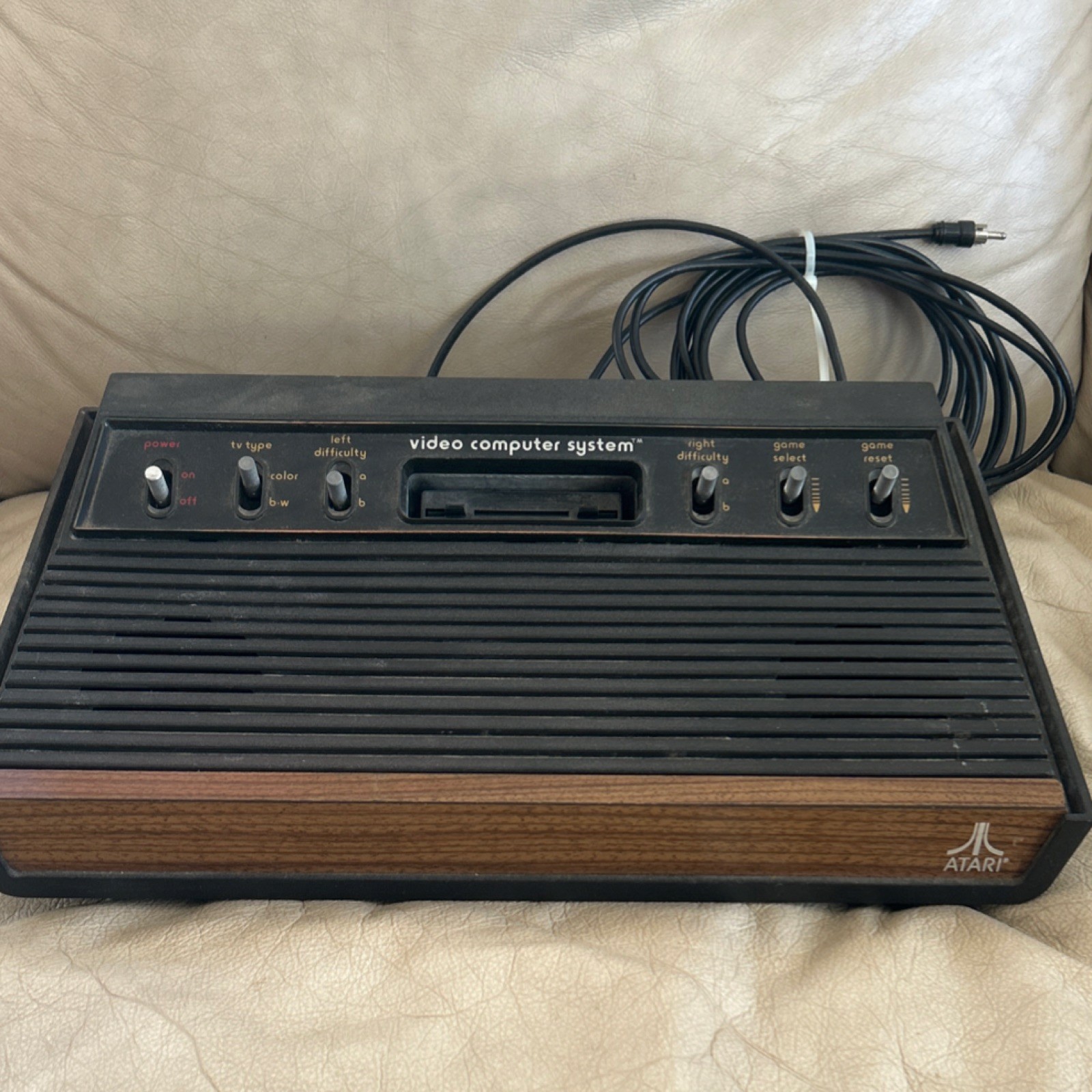 Atari Video Computer System CX-2600 Six Switch Console w/Controllers and Games