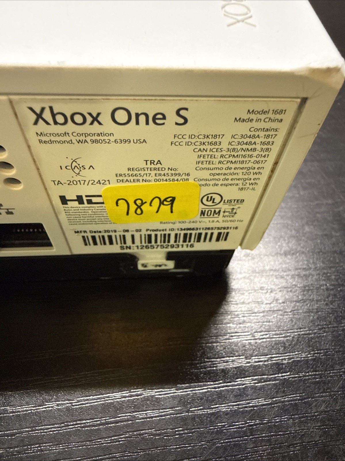 •Cosmetically Flawed/Read First•Microsoft Xbox One S 500GB Console – White