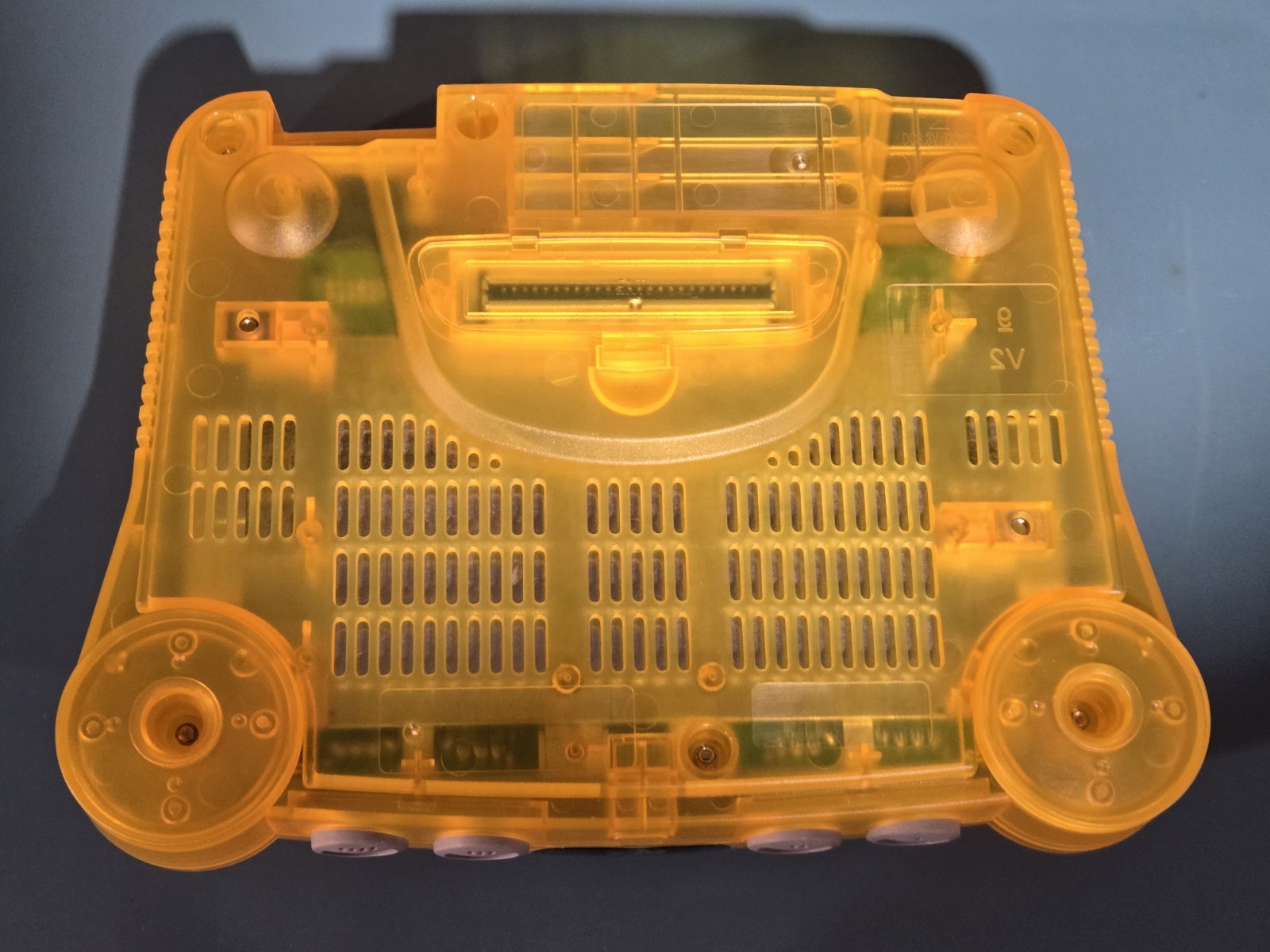 Nintendo 64 N64 Console Orange Reshell Tested Working