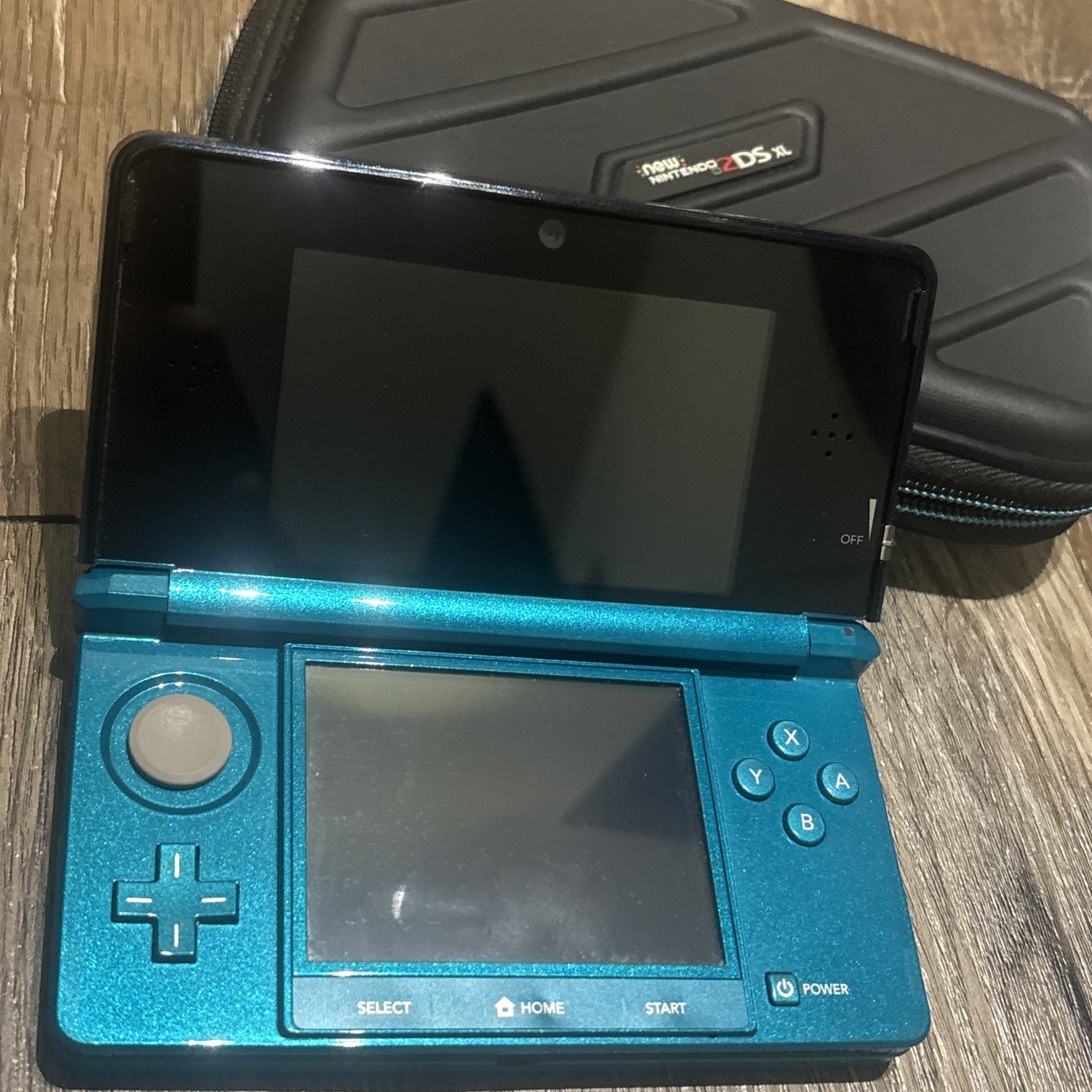 Nintendo 3DS Aqua Blue Handheld Handheld Console System Pokémon/Dragon quest.