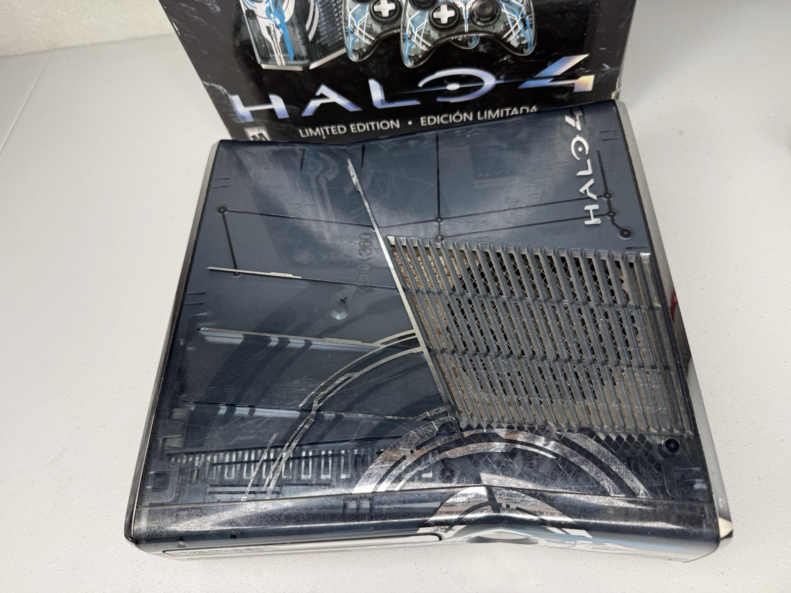 Xbox 360 Halo 4 Limited Edition Console Bundle 320GB Tested Working
