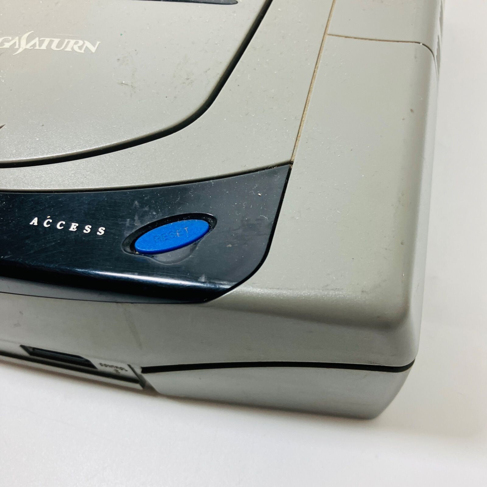 SEGA Saturn Console Controller set Gray HST-3200 Cable Tested Japanese System SS