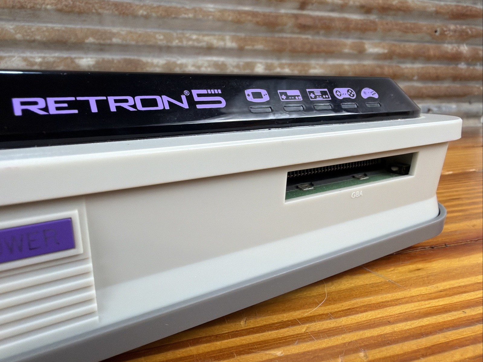 Hyperkin Retron 5 – Console Only (no cords) Grey w/ purple AS IS PARTS or REPAIR