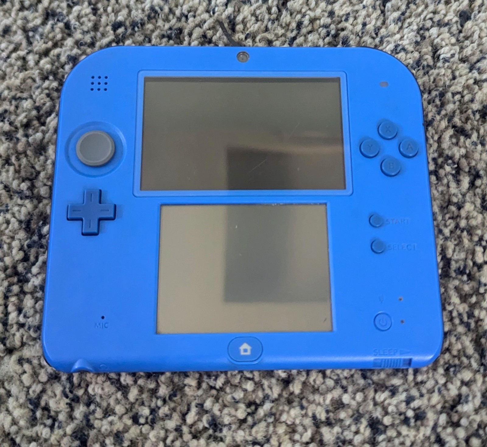 Nintendo 2DS Launch Edition Blue & Black Handheld System w/ Carry Case & Games