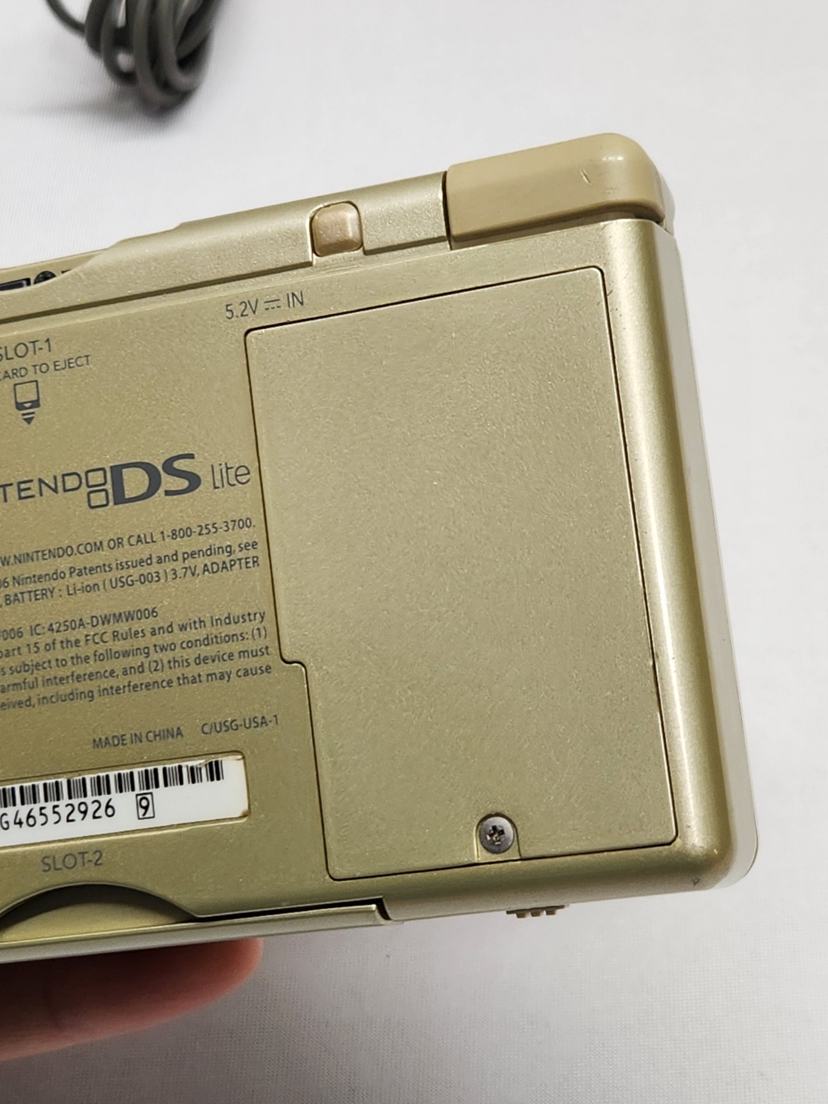Nintendo DS Lite Gold Zelda Edition Handheld Console w/ Triforce Logo
