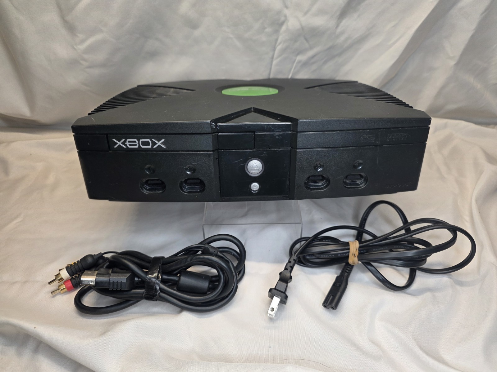 Microsoft Original Xbox Console W/ Cables *No Controller* Tested