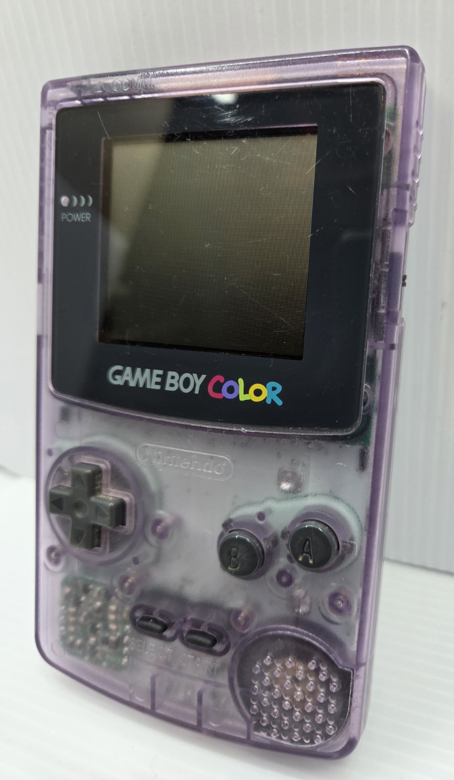Nintendo Game Boy Color Purple Transparent & 9 Games Megaman Tetris Yoshi PacMan