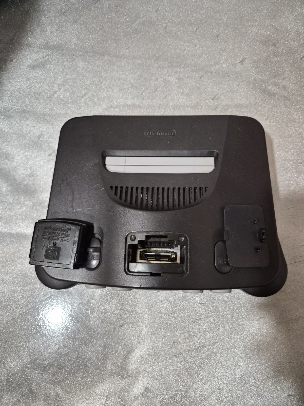 Nintendo 64 Console NUS-001 JPN Black Console Jumper included read desc