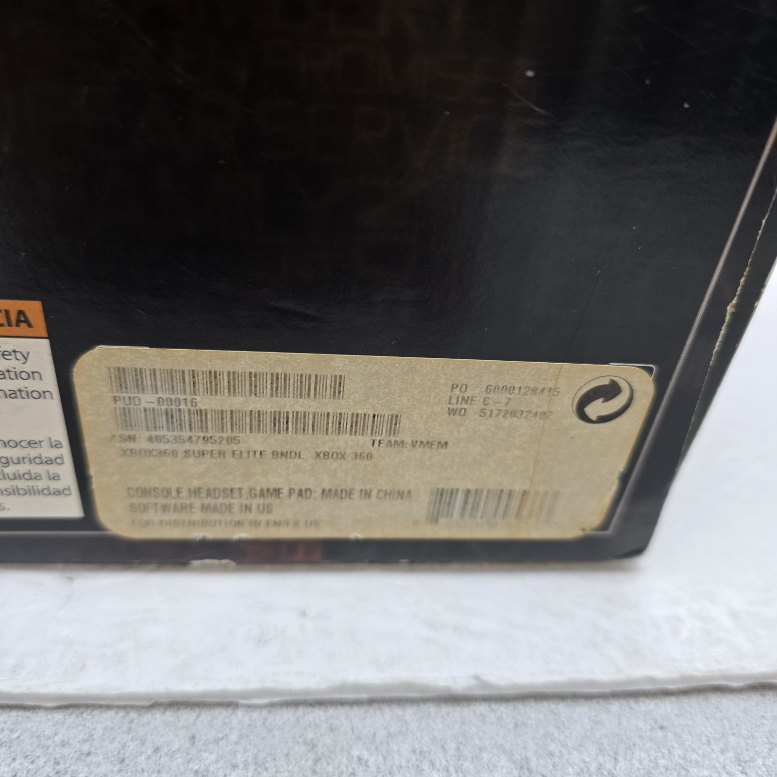 Microsoft Xbox 360 Elite Splinter Cell Conviction Special Edition 250GB Boxed