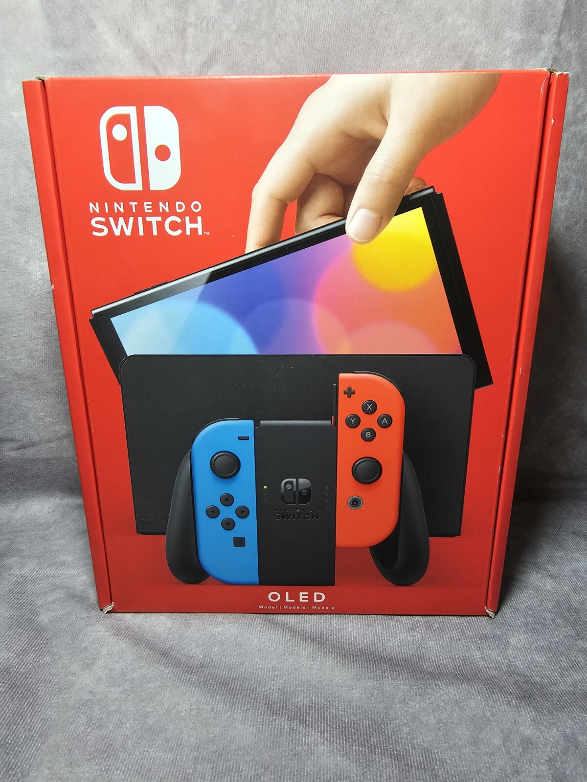 Nintendo Switch OLED Model HEG-001 Console – 64GB – Black + Case + Game Bundle