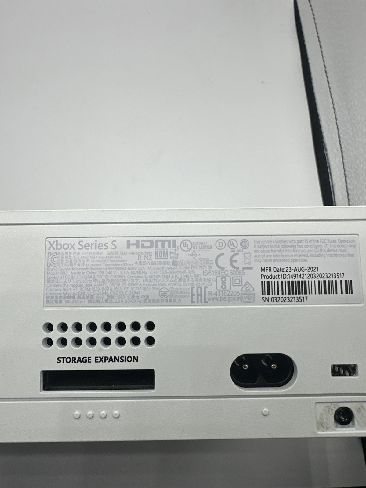 Microsoft Xbox Series S 512GB – White (CONSOLE ONLY) Bad HDMI Port W/ Box – Read