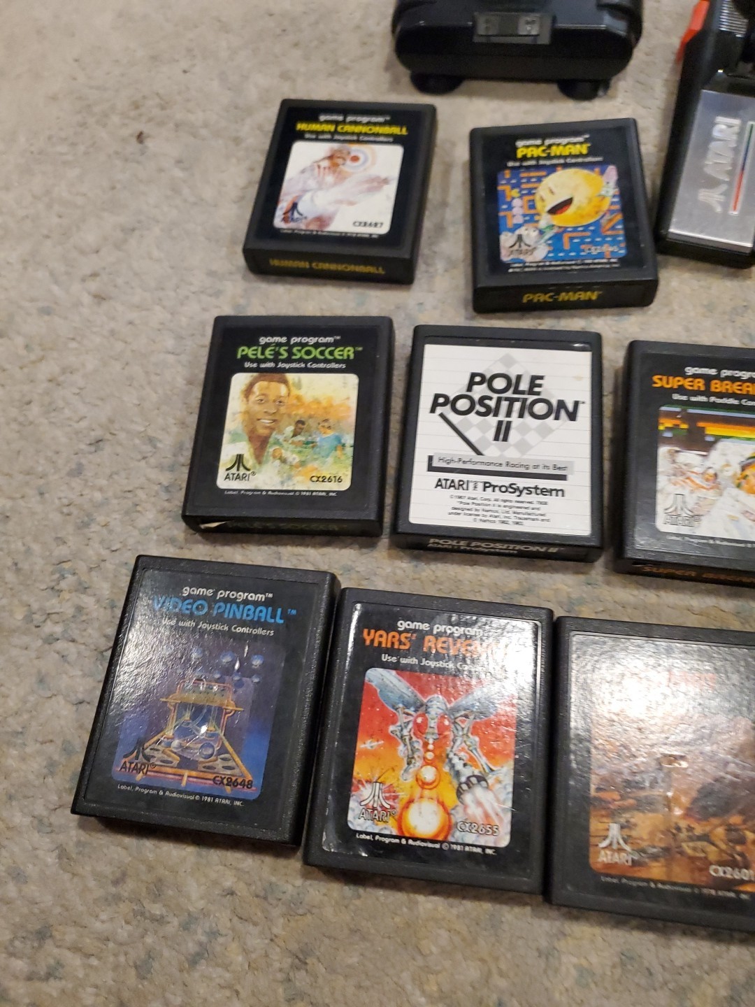 Atari 7800 Pro System Video Game Console, Games & Controllers UNTESTED Lot Of 16