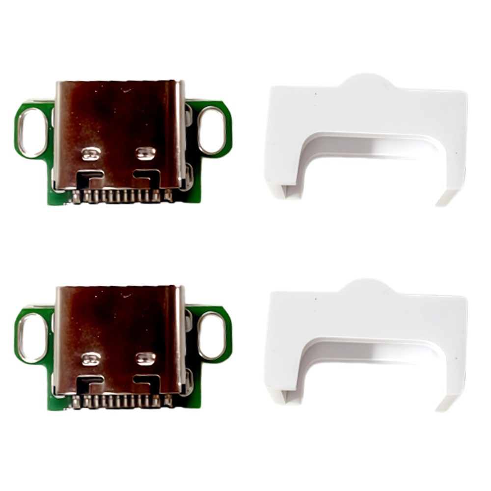 2Pc For Gameboy Advance SP GBA USB-C Mod With All White Insert Charger Upgrade