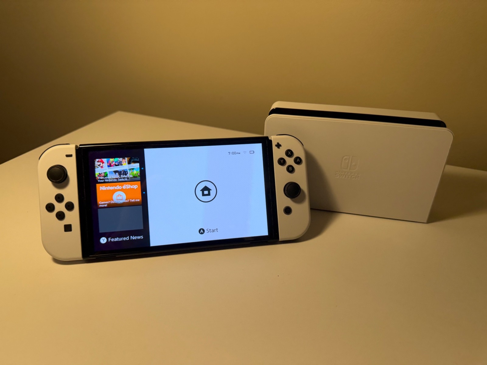 Nintendo Switch OLED Console + 6 Games + Extra Controllers (Some Games Unopened)