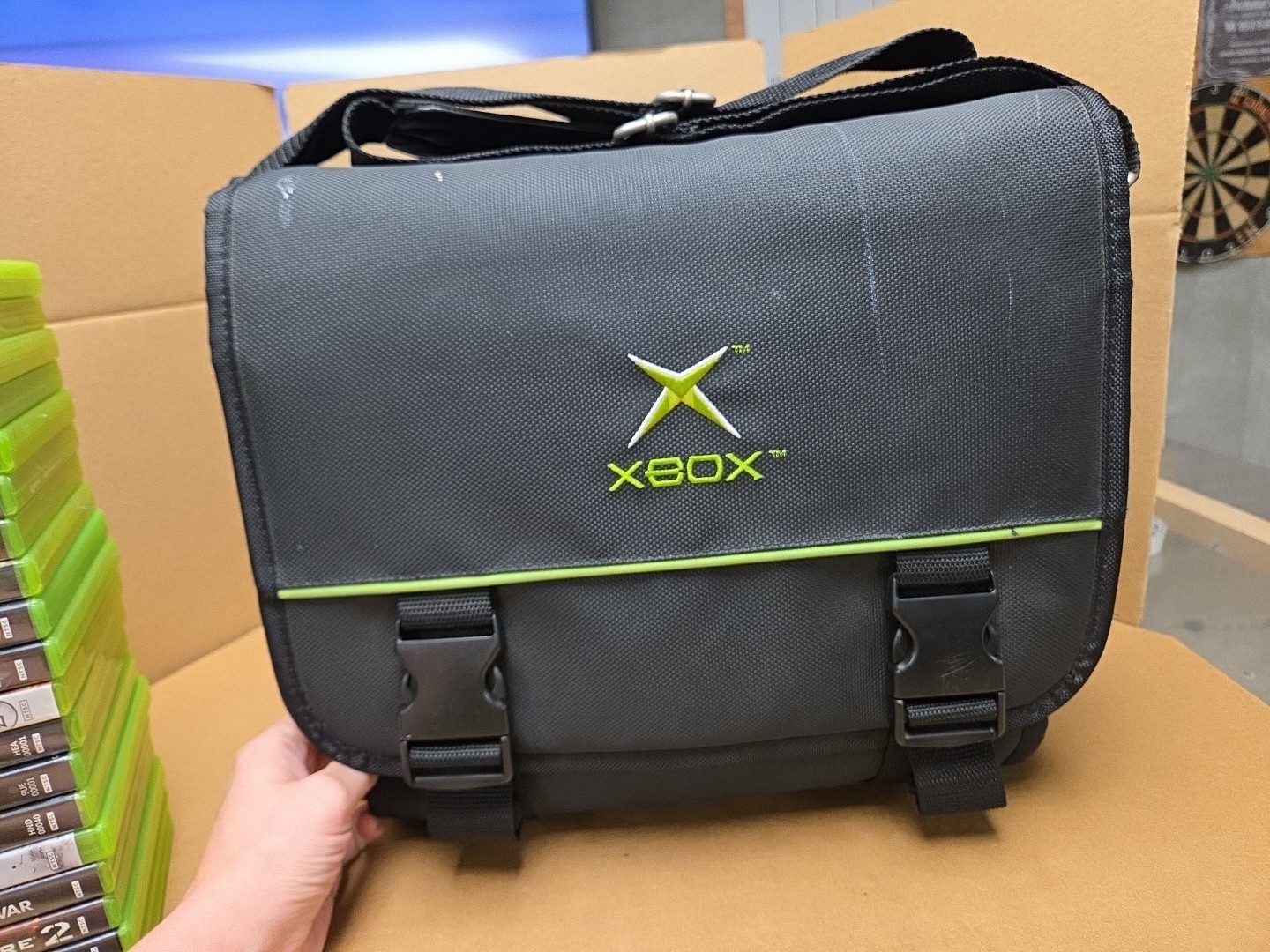 Microsoft Xbox 360 Console 20GB Bundle Controller Cords 20 Games Bag *TESTED