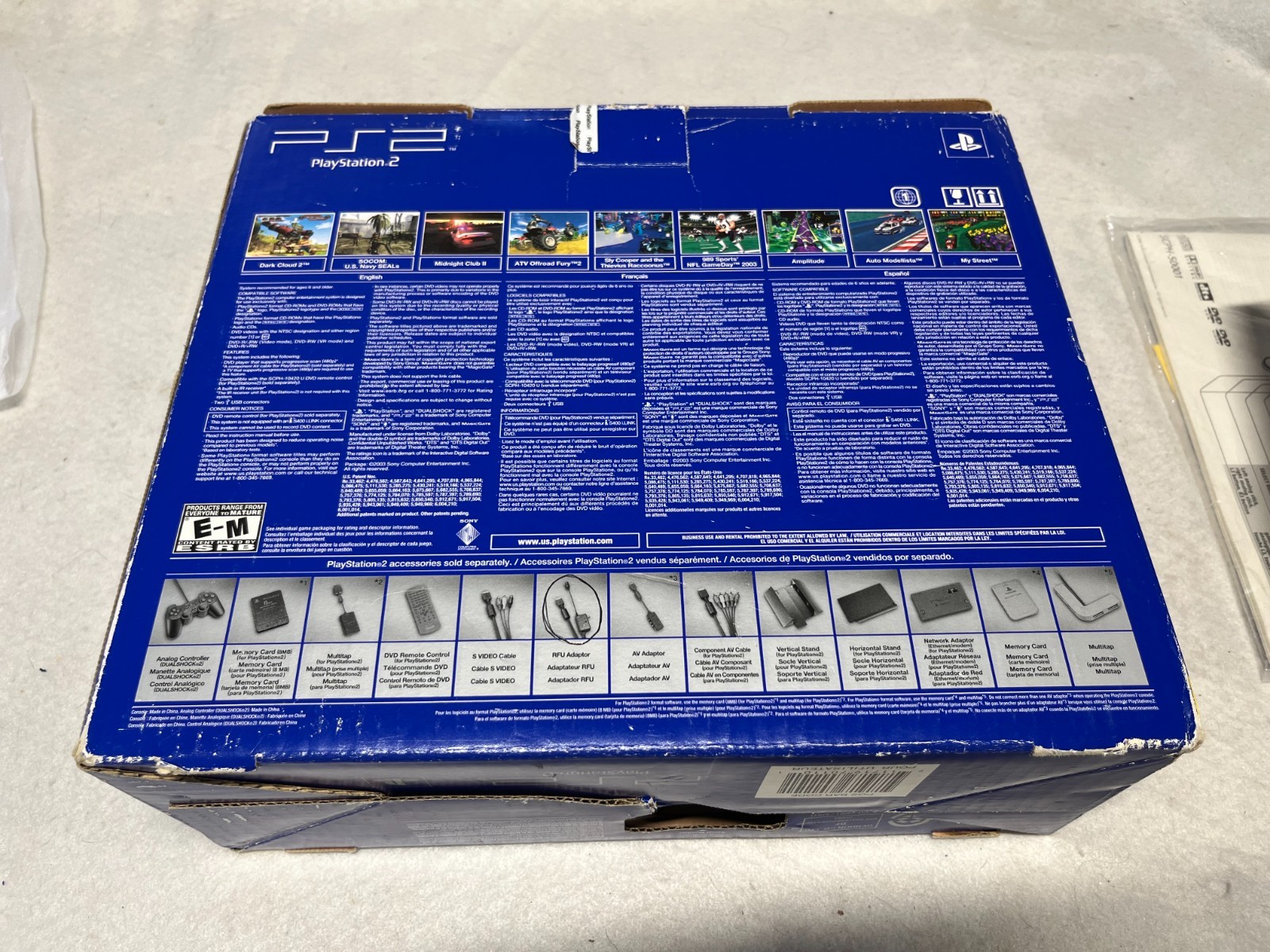 2004 Sony Playstation 2 PS2 Console System 50001 Complete Original Matching BOX