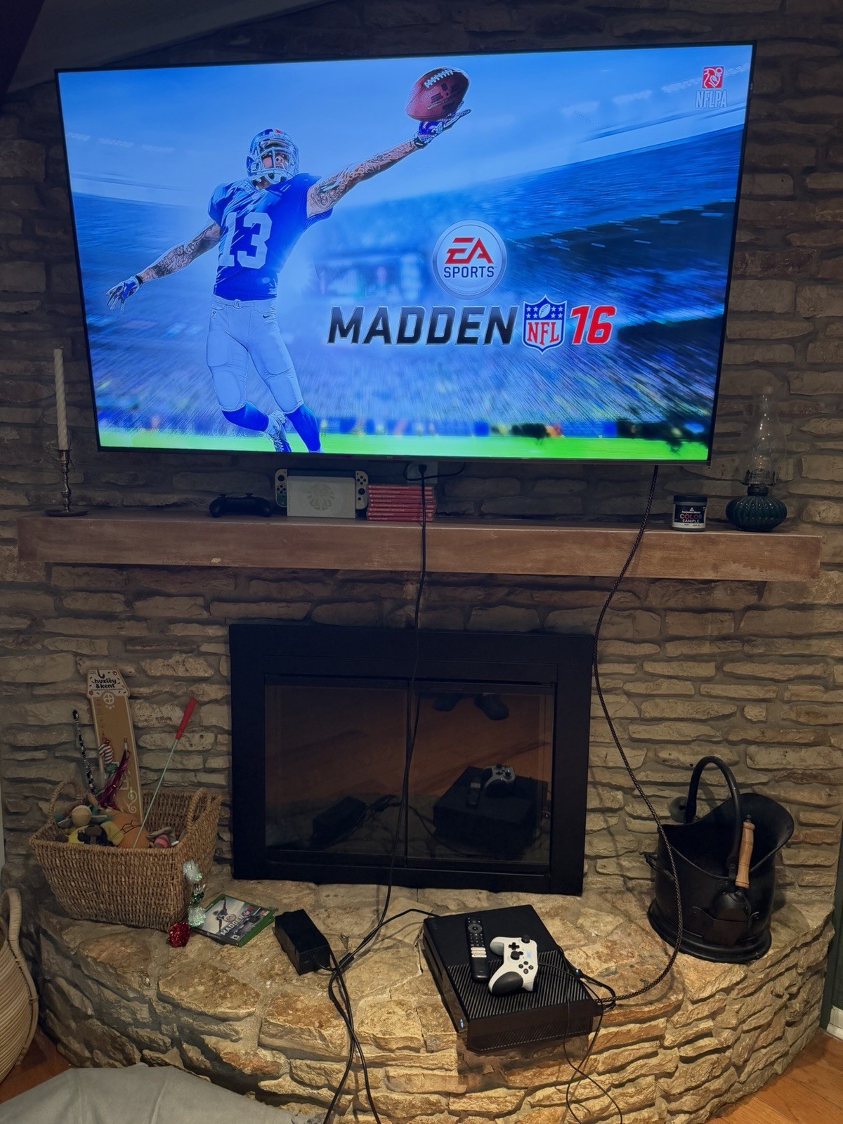 Microsoft Xbox One 1540 Console Black W/ Cords & Game – Tested & Working
