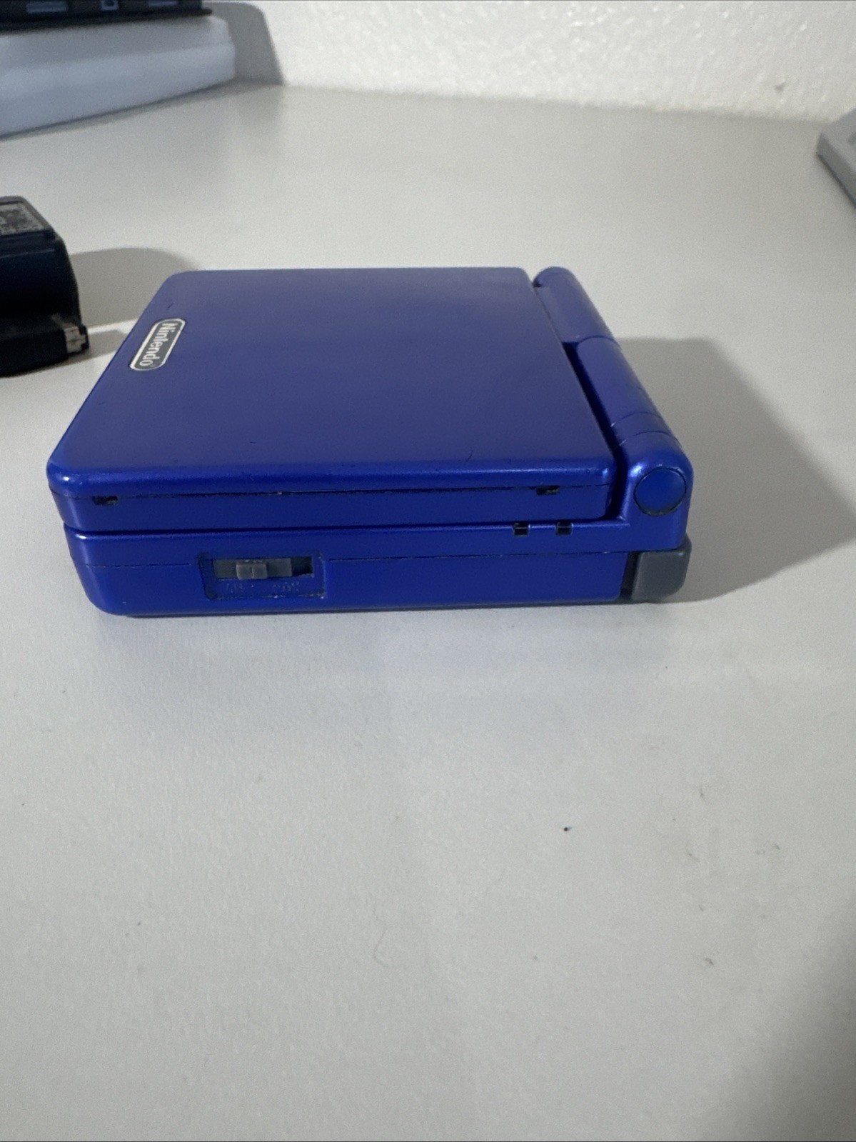 Nintendo Gameboy Advance SP Handheld System Console Blue W/ OG Charger TESTED
