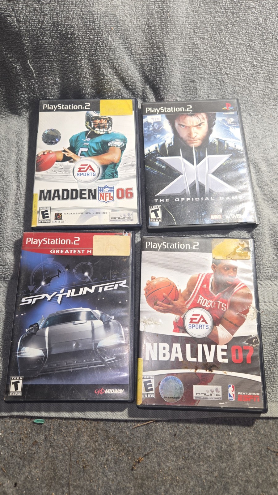 Sony PlayStation 2 Slim Black Console (SCPH-77001CB) + 6 Games