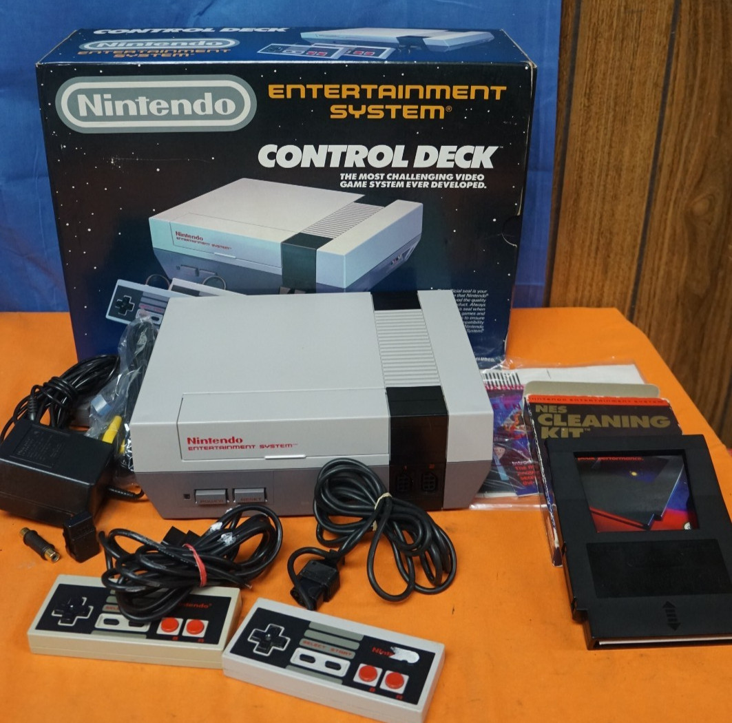 Nintendo NES Action Set Home Console – White/Gray Gaming Console W/Box