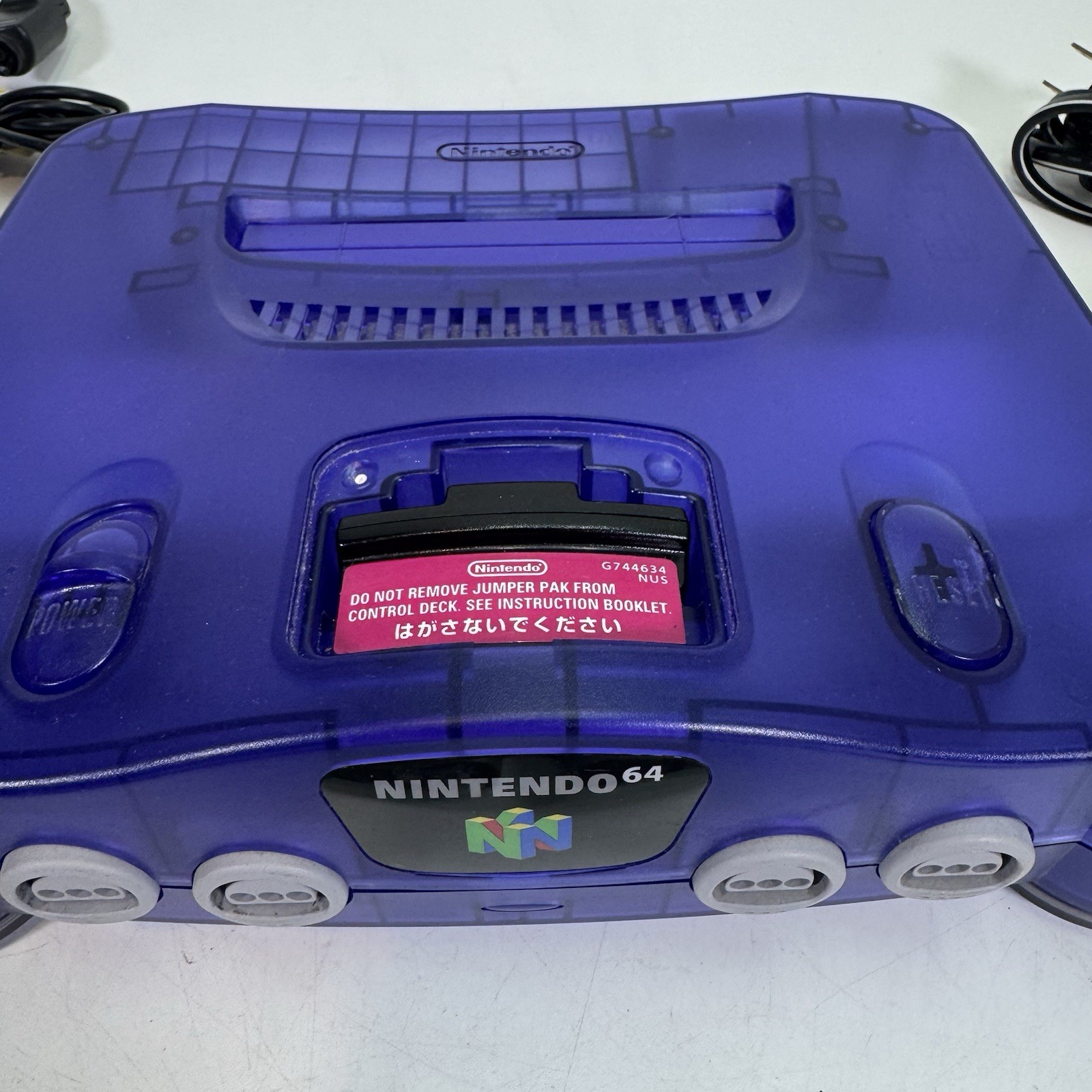 Nintedon64 N64 Midnight Blue Console NUS-001 (USA) 2 Controllers 2 Games Bundle