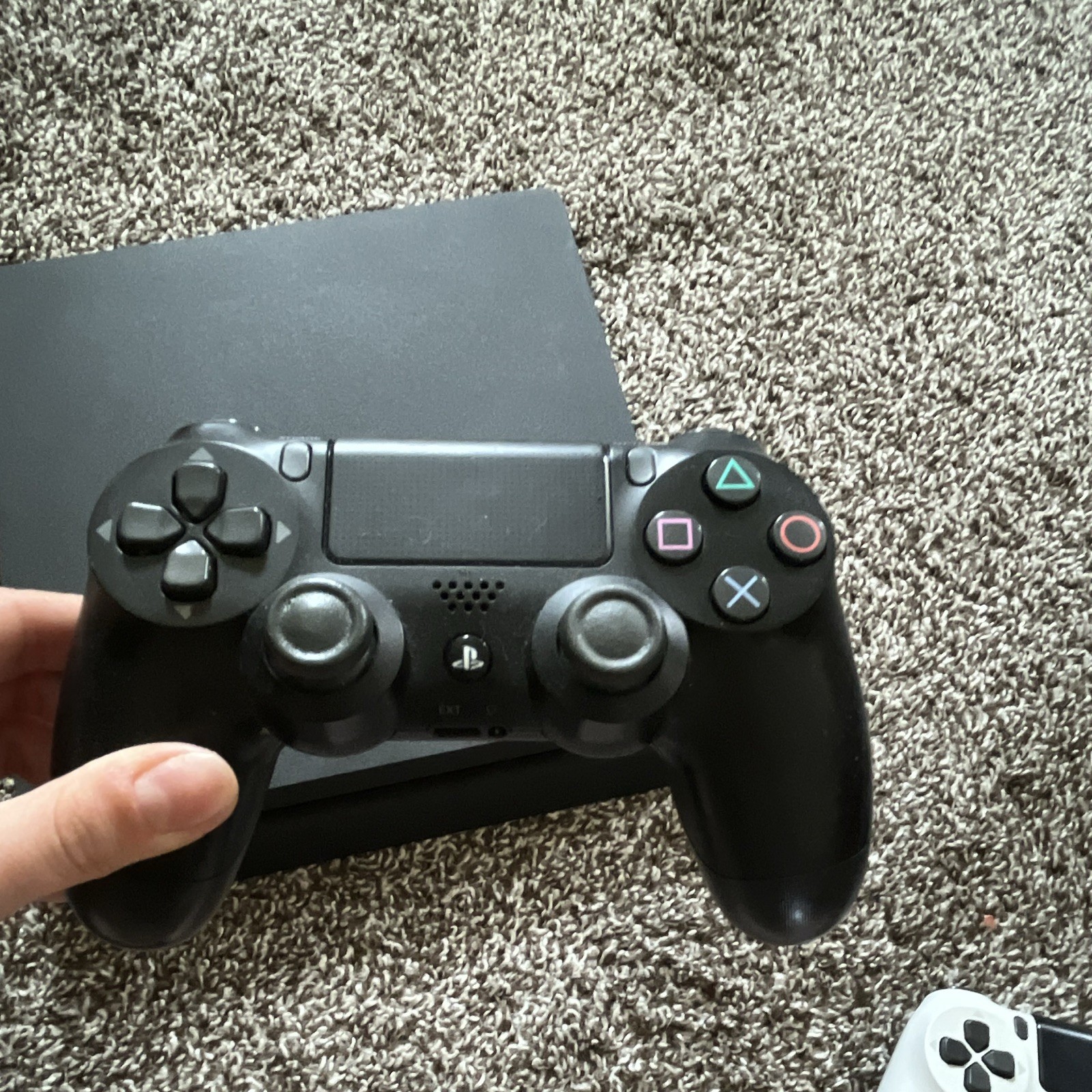 Sony PlayStation 4 Slim PS4 500GB Black Console w/ 2 DualShock 4 Controllers