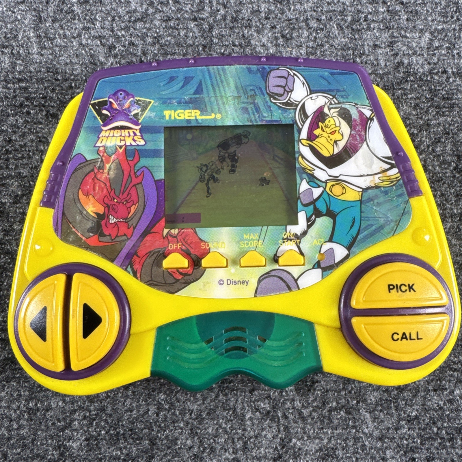 Vtg Mighty Ducks Handheld Games by Tiger Electronics 1997 Tested Works