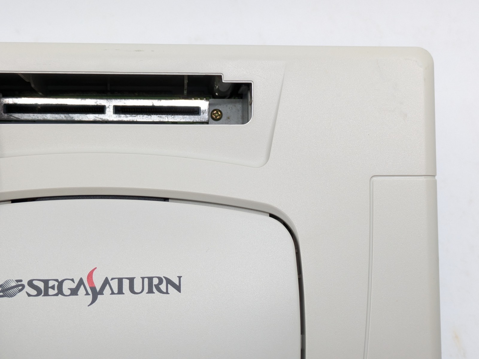 Sega Saturn White Console HST-3220 NTSC-J Japan Tested w/ Controller & Cables