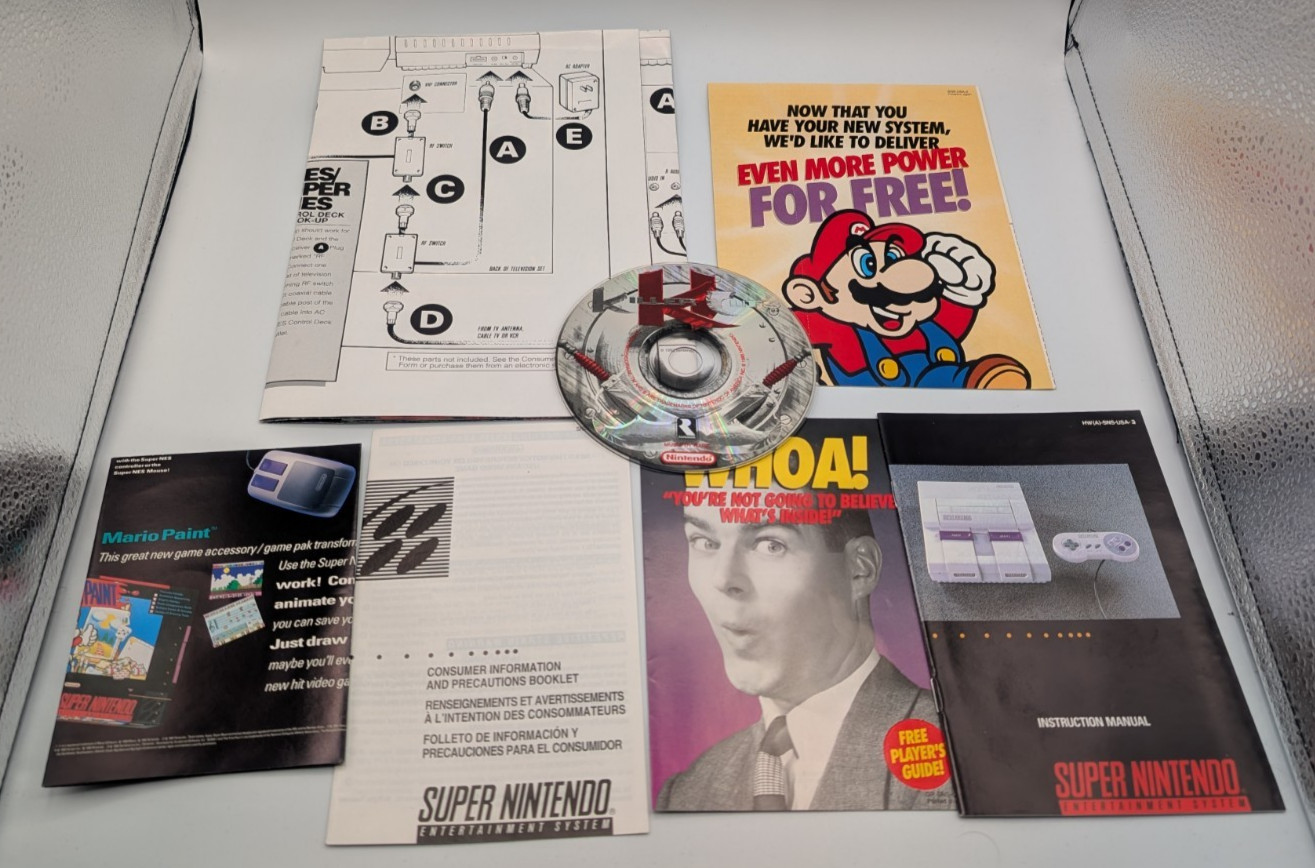 Super Nintendo (SNES) Killer Instinct Console Set – CIB IN BOX Matching Serial