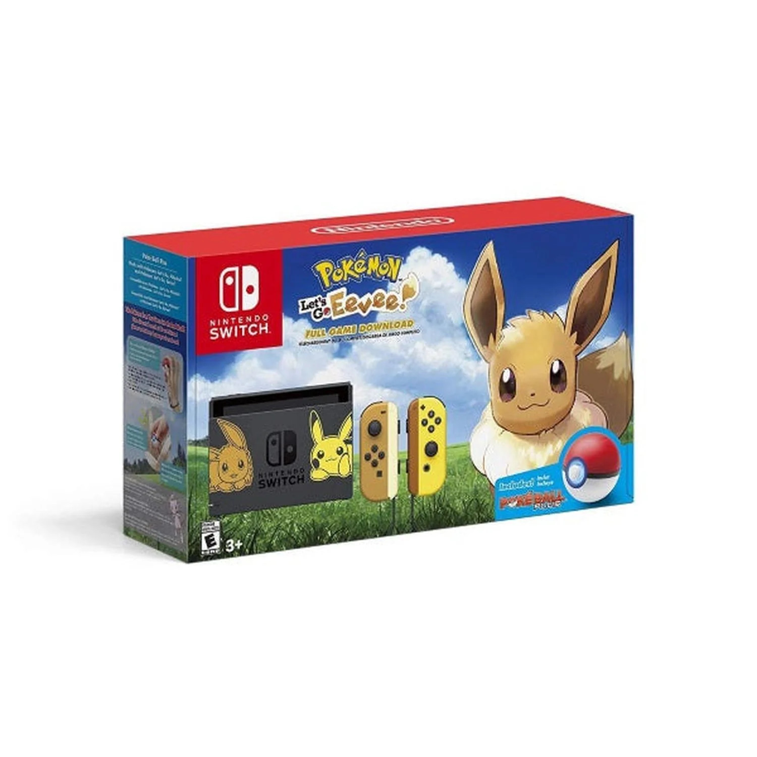 Nintendo Switch Console – Pokemon Let’s Go, Eevee! + Poke Ball Plus Bundle Editi