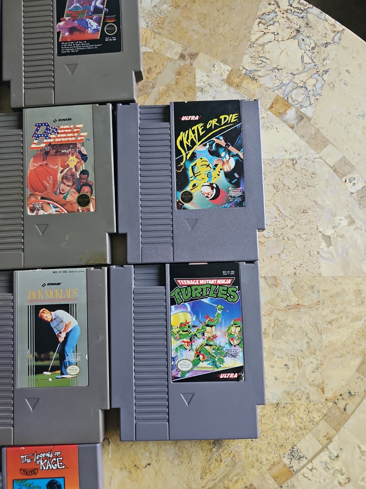 Original Nintendo NES Console Bundel Gun,3 Controllers,15 Games Tested Works