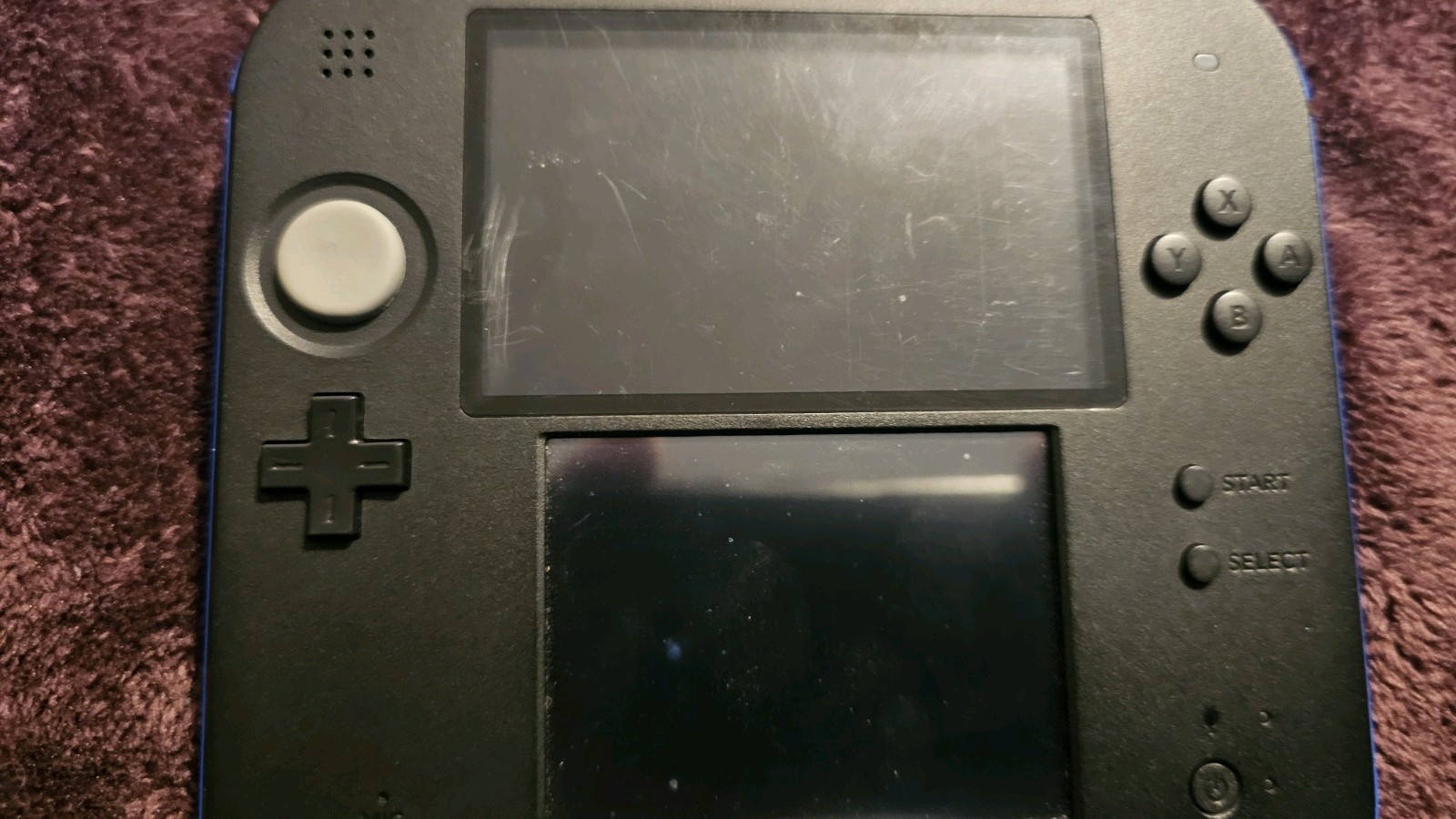 Blue/Black 2DS W/ 4GB SD, Styles, Charger, Hard Shell, & 208in1 Game Cart