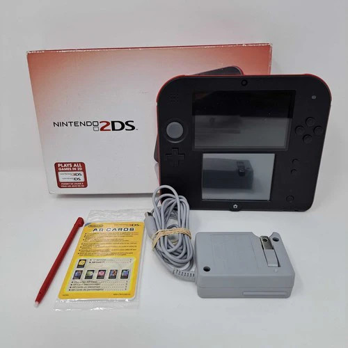 Nintendo 2DS – Standard Edition [Crimson Red Discontinued Collectible] COMPLETE