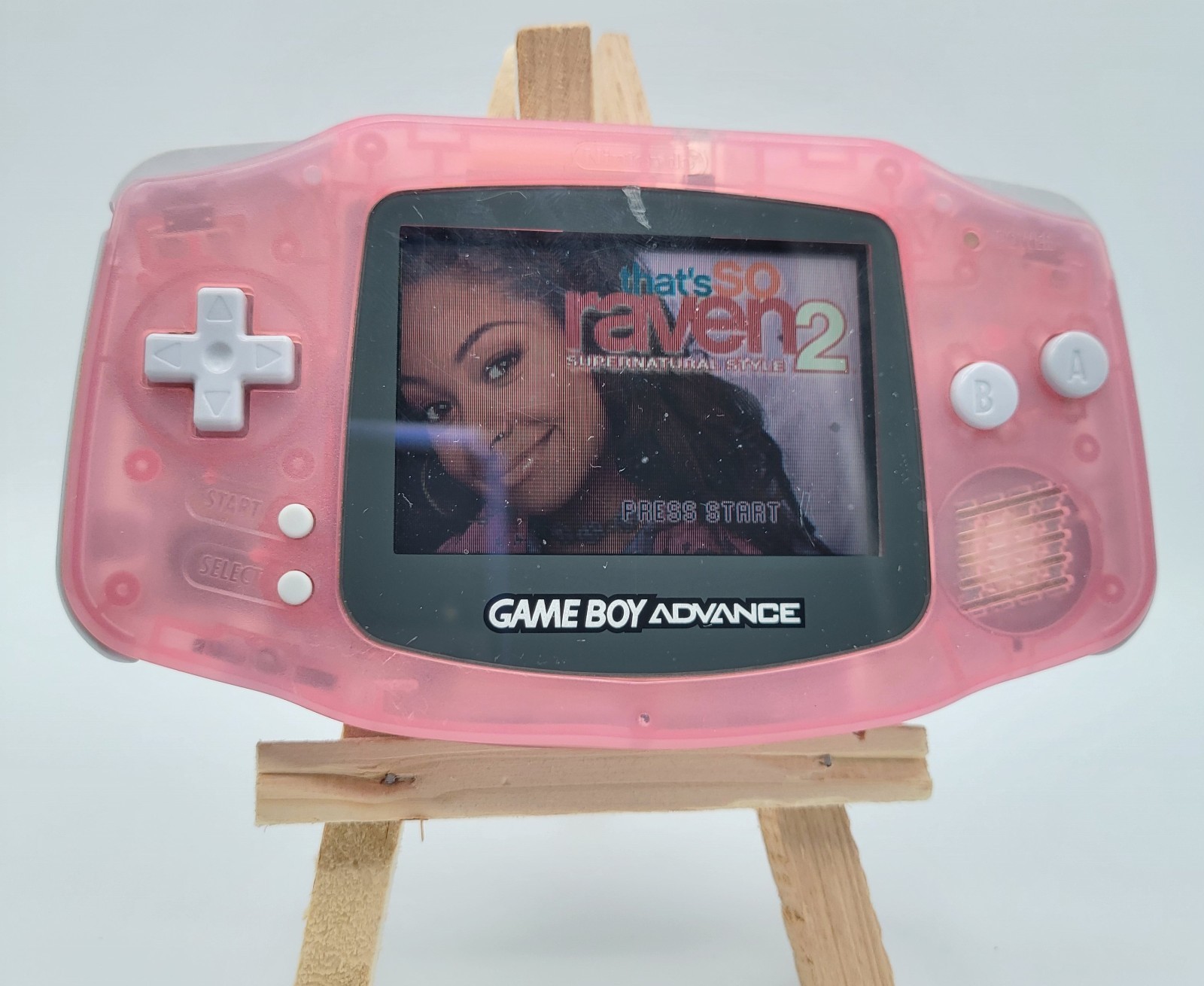 Nintendo Game Boy Advance Pink Console Bundle 5 Games & GBA Cartridge Cases